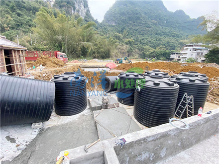 PE凈化槽應用案例 廣西崇左大新農(nóng)村污水處理項目